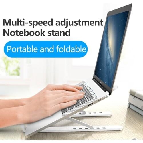 Portable Laptop Desktop Stand Foldable Support Base Notebook Stand Computer Adjustable Holder For Macbook Pro Air iPad DELL HP