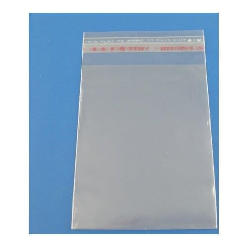 Doreen Box hot- 200PCs Clear Self Adhesive Seal Plastic Bags 6x10cm (B03361)