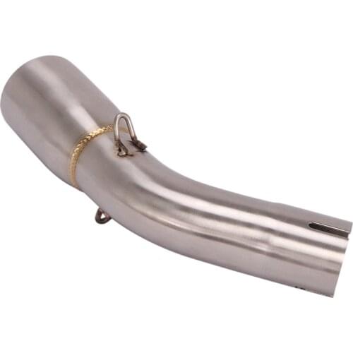 Slip On Motorcycle Exhaust Mid Connect Pipe Middle Link Tube Stainless Steel Exhaust System For SUZUKI SV650 2016-2020