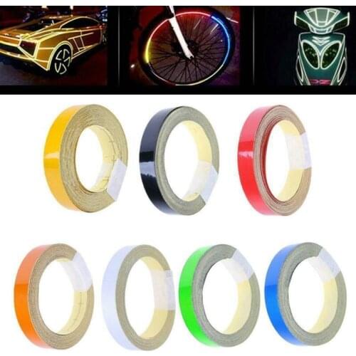 Auto Car Tape Light Reflective Sticker 5M Light Sensitive Straight Strip Reflector Visual Warning Figments Safe Bike Motorcycle