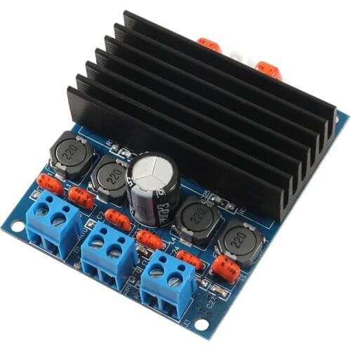 TDA7492 Amp Class D High-Power Digital Amplifier Board 2x50W W/ Radiator Speaker Amplifiers Moduler