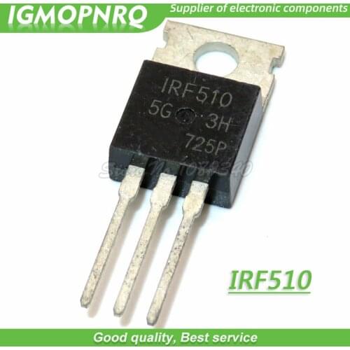 10pcs/lot free shipping IRF510PBF IRF510 F510 MOS field effect tube pipe 5.6A 100V TO-220 100% new original