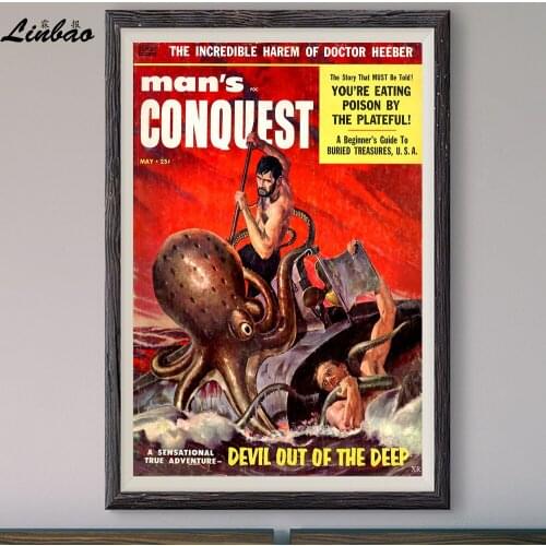 V237 1958 Man’s Conquest! Vintage Classic Movie Print Silk Poster Home Deco Wall Art Gift