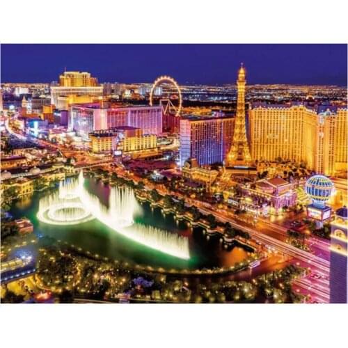 Embroidery Mosaic Craft Landscape Paris Tower Diamond Painting Kits Crystal Picture Wall Paper Rhinestone Drawing Handmade Gift