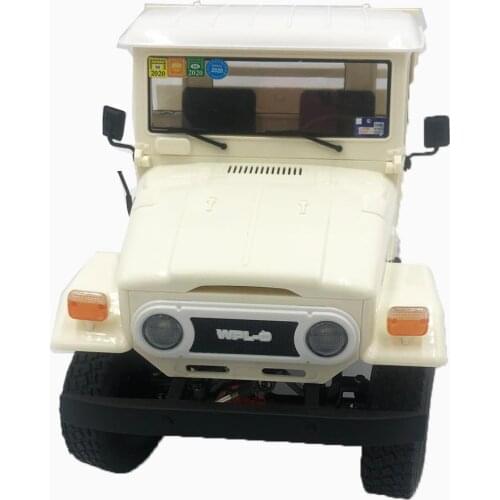 WPL C44KM Metal Edition Unassembled Kit 1/16 4WD RC Car for Children Boys Model Gift Off-Road Vehicles White w/ Motor Servo