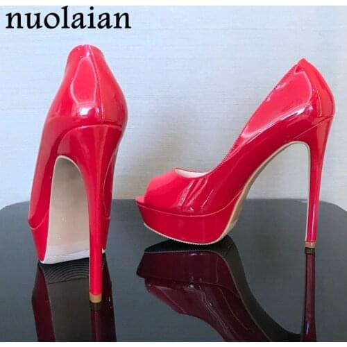 Peep Toe Womens High Heel Shoes Lady Platform Sandals Women High Heels Sandal Shoes Platform Pumps Summer Sandals Woman 14CM