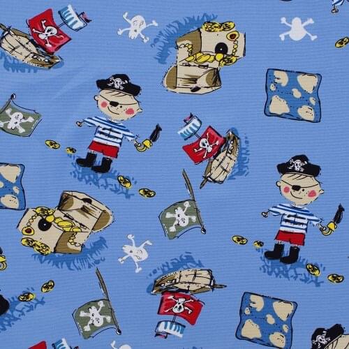 1 yard Cotton Canvas Fabric for sewing, pathwork, bag, curtain, hadmaking - CCartoon caractor (width=145cm)
