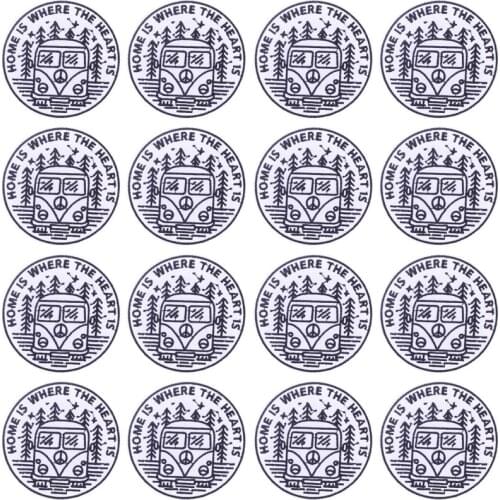 Prajna 10PCS Mountain Adventure Iron On Patches Outdoor Embroidered Patches For Clothing Wholesale Badge DIY Bag Shoes Applique