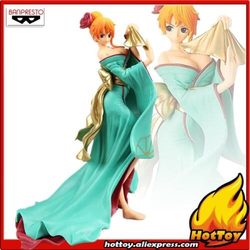 100% Original Banpresto Collection Figure - Nami in Kimono (Green Color) from "ONE PIECE"