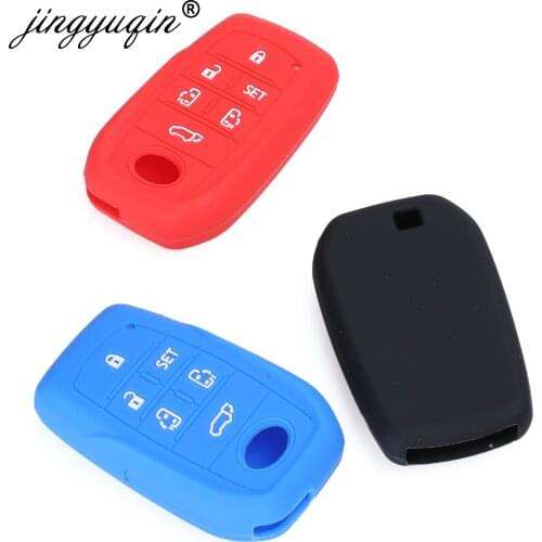 30X Silicone Remote Key Fob Case Cover For Toyota Camry Prado Hilux Fortuner Innova 86 RIEZ Rav4 Highlander Land Cruiser Alphard