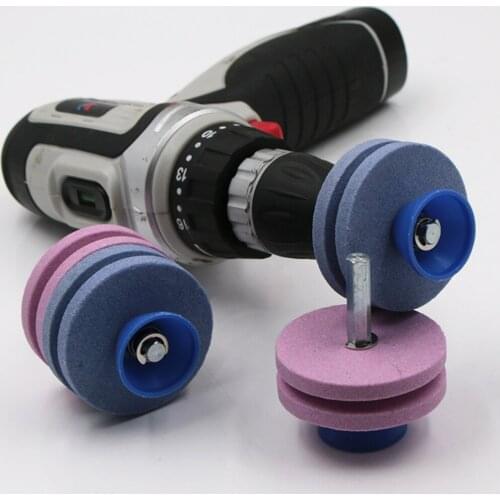 56MM Faster Lawn Mower Sharpener Lawnmower Blade Sharpener Universal Grinding Rotary Drill Cuts Точилка для лезвий газонокосилки