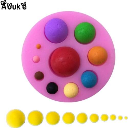 Ball Diamond Shape Liquid Silicone Mold Fondant Cake Molds Chocolate Candy Biscuits Moulds DIY Wedding Decoration Baking Tools