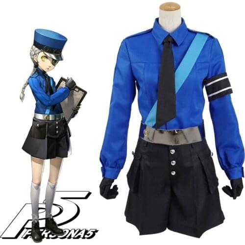 Anime Game Cosplay Persona5 P5 Justine Detention house Uniform Cosplay Costumes Sets