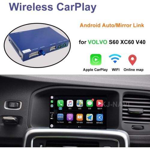 Wireless Apple Carplay volvo Android Auto interface Decoder For volvo (2015-2019）XC60 S60 V40 V60 volvo Carplay