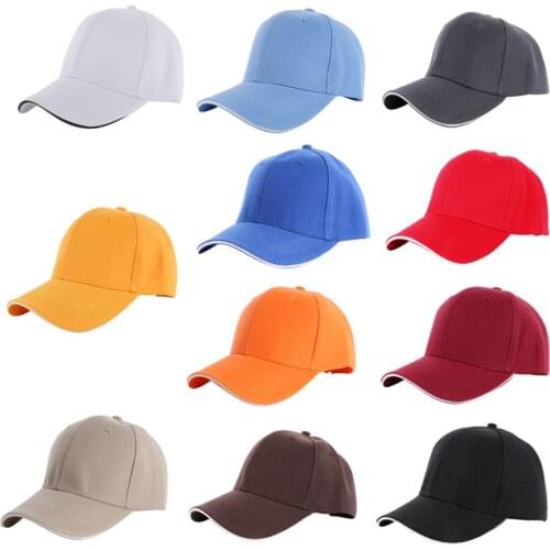 Sports Baseball Cap Angled Brim Hook and Loop Fastener Cotton Hat Adult Sportswear Accessories Hot Saleve