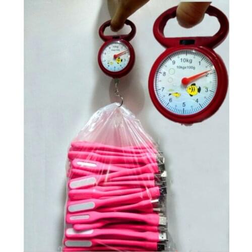 Urijk 10kg / 100g digital electronic scale luggage scale portable travel luggage hanging scale weight scale handheld