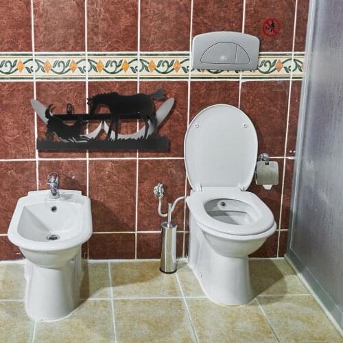 Toilet Paper Holder Metal Bathroom Storage Organizer Basket Home Decoration