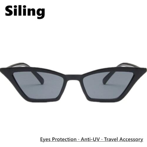 Retro Kids Sunglasses Boys Girls Cool Child Lovely Small Narrow Square Frame Cat Eye Sun Glasses UV400 Travel Eyewear