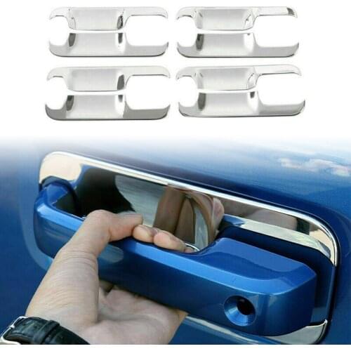 Chrome Car Exterior Door Handle Bowl Cover Trim 8Pcs For Ford F150 2015 2016 2017 2018 2019 ABS Decoration Accessory