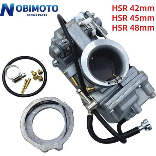 Motorcycle Carburetor HSR42 HSR45 HSR48 Mikuni 4T Accelerator Pump Performance Pumper Carburetor Carb For Harley TM42 TM45 TM48