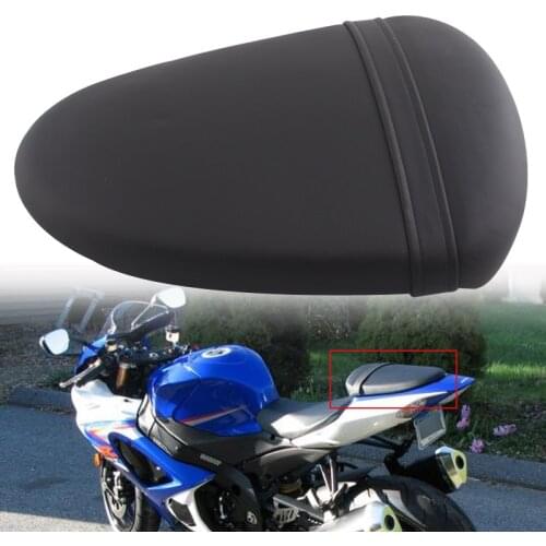 Motorcycle Seat Leather Rear Pillion Passenger Cowl Seat Fit for Suzuki GSX R1000 2007 2008 K7 Motor Accessories