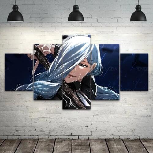 Modular Jujutsu Kaisen Poster HD Prints Japan Anime Role Canvas Painting 5 Panel Pictures Home Decor Wall Art Bedroom Framework