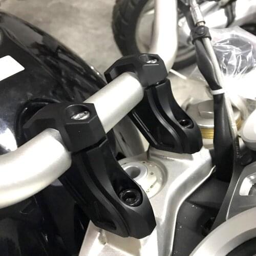 Motorcycle Handlebar Riser Clamp Moto Handle Bar Extend Adapter Accessories for BMW R NINET 2014-2017 2014 2015 2016 2017
