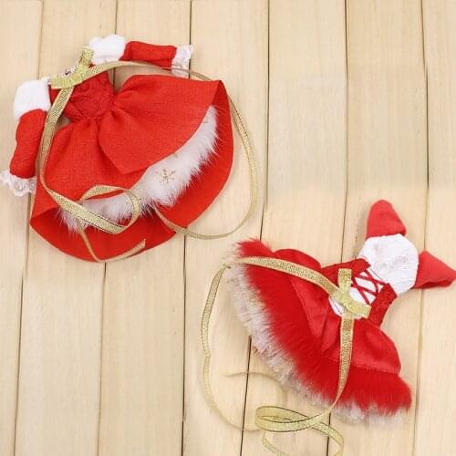 Outfits for Blyth doll Christmas and New Year dress suit for 1/6 BJD icy dbs