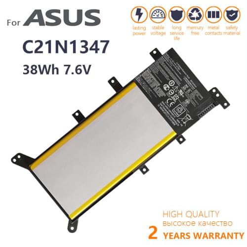 Genuine C21N1347 New Laptop Battery For ASUS X554L X555 X555L X555LA X555LD X555LN X555MA 2ICP4/63/134 C21N1347 batteria 37WH