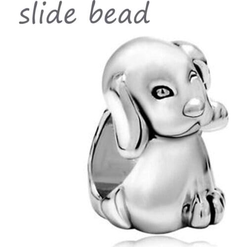 New waving cute puppy animal beads fit Pandora charm bracelets