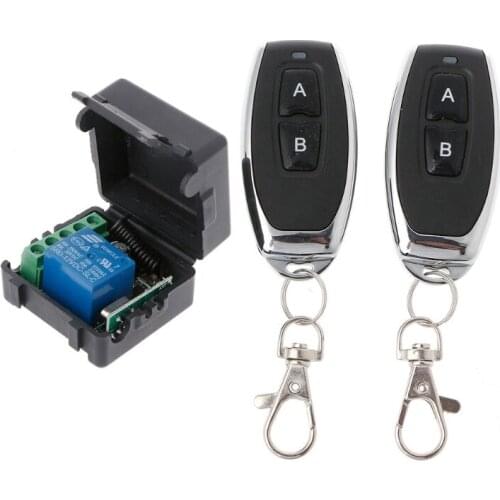 2019 New Wireless Remote Control Switch DC12V 1CH Relay Receiver Module with 2 RF Transmitter Intelligent Electronics