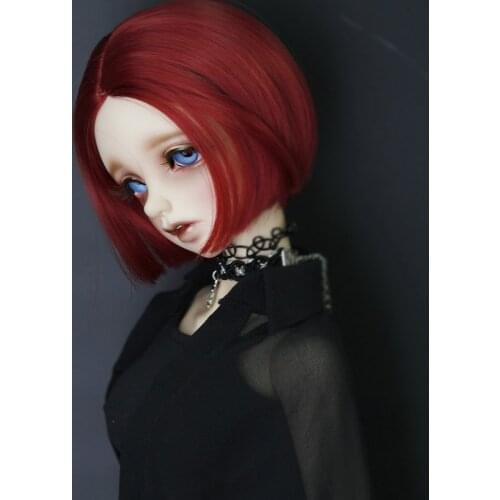 2021 New Style 1/3 1/4 1/6 1/8 Bjd SD Doll Wig High Temperature Wire Short Straight Wig For BJD Hair