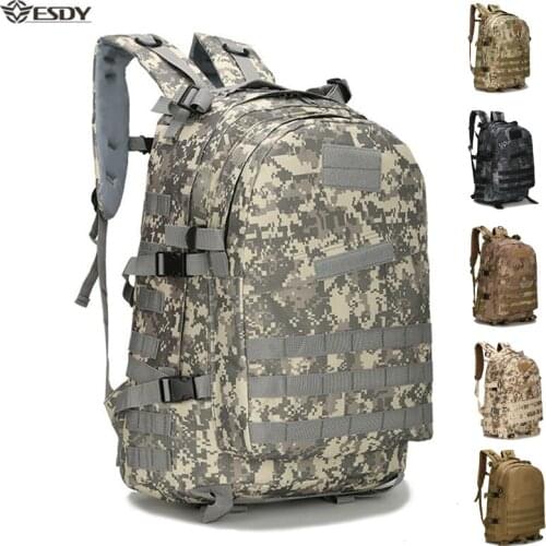 Outdoor Tactical Backpack 45L Large Capacity Molle Army Military Assault Bags Camouflage Trekking Hunting Camping Hiking Bag