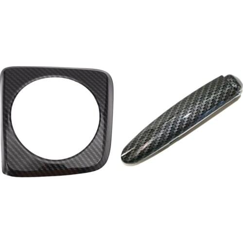 For Honda Civic 2006-2011 Automatic Shift Panel Carbon Style Central Control Panel With Carbon Fiber Hand Brake Cover