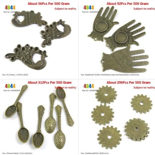 Jewelry Making Charms Wholesale Suppliers Peacock Hamsa Hand Cabochon Frame Blanks Carved Spoon Tablespoon Cog Steampunk