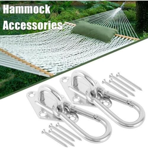 Stainless Steel Suspension Hammock Mount Ceiling Hooks Bracket Trapeze Swing Kit Hangers For Hammock Aerial Yoga Hanging Chair