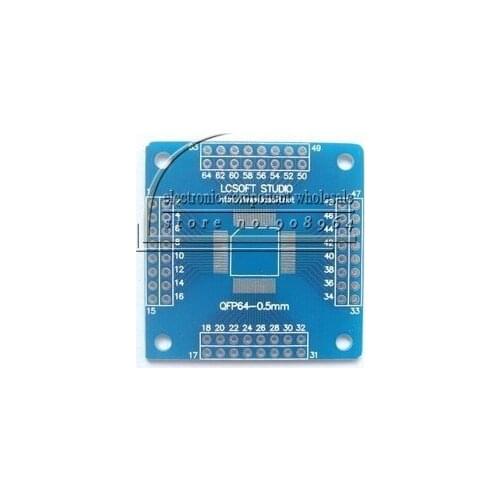 QFP64 to DIP64 0.5mm pitch to dip pcb adapter Board