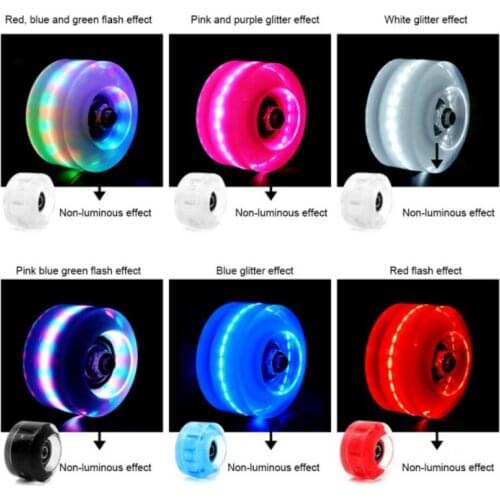 4Pcs/pack Glow Skate Flash Wheel Micro Scooter Flashing Roller Back Rear Skateboard Scooter Ball Roller Wheel