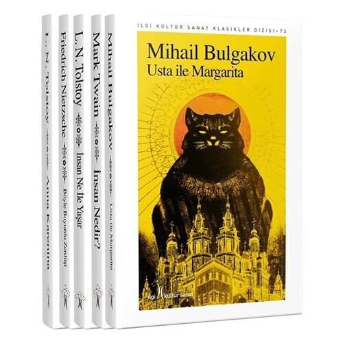 World Classic Set -13 (5 Book) Turkish MASTER MARGARİTA WITH HUMAN? HUMAN EXPERIENCES WITH WHAT? SUCH COMMANDED the ZOROASTRIAN ANNA KARENİNA
