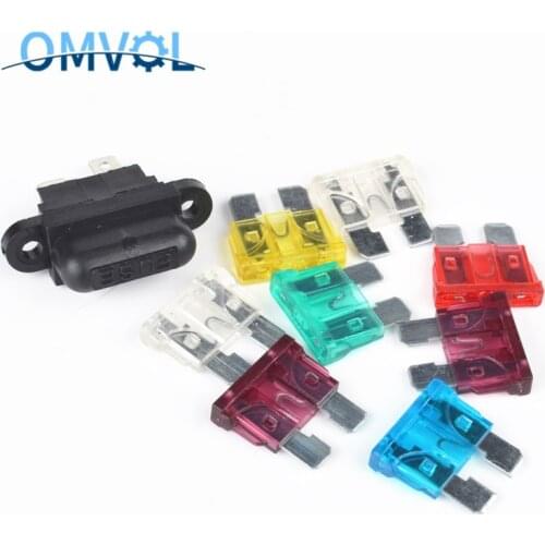 1Sets (1pcs plug-in auto Fuse Holder + 1pcs auto fuse)