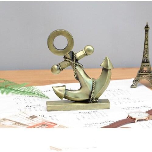 1PC Boat Anchor Model Iron Retro Vintage Decoration Home Decor Accessories Cafe Bar Party Ornaments Craft Art Gift JL 255