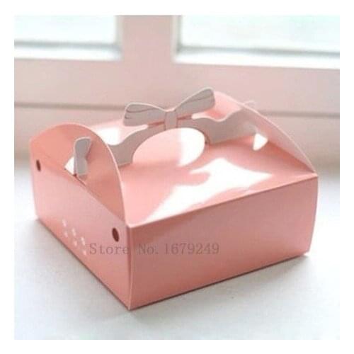 16x16x6.5cm 6 inch cheese cake box food packing portable bread pizza sushi hamburger box 100pcs/lot