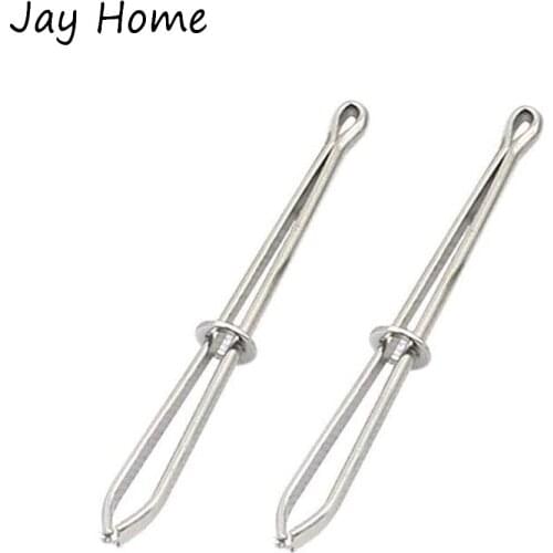 2pcs Elastic Cord Rope Threader Clips Drawstring Threader Metal Elastic Rope Weaving Tools DIY Fabric Craft Sewing Accessories