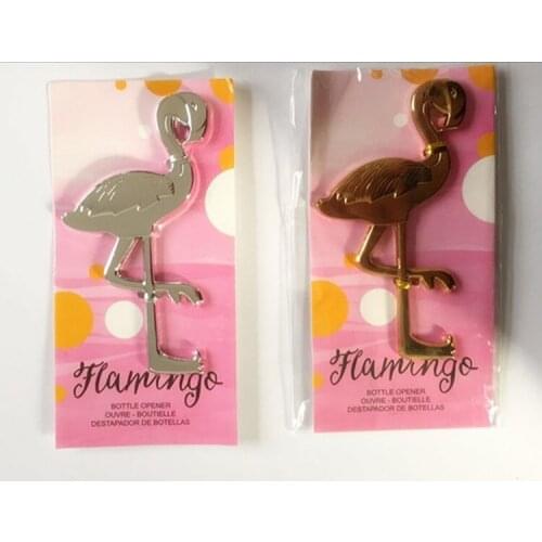 200pcs Fancy And Feathered Flamingo Bottle Can Opener Openers Bridal Shower Bird Wedding Listed Gift Favors