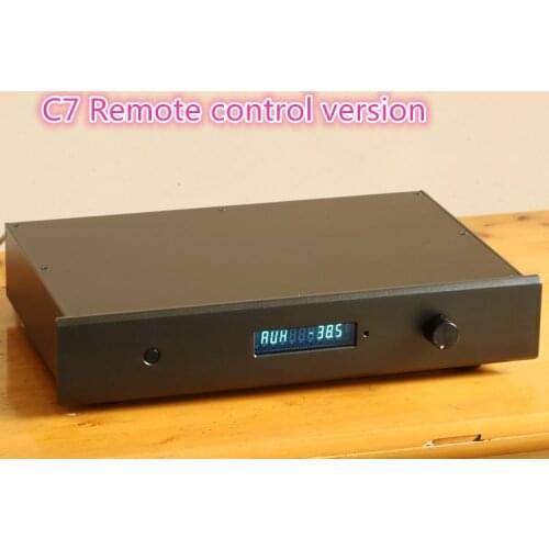 2020 NEW Finished C7 Remote Control Preamplifier Stereo HiFi AD797ANZ Pre-amp