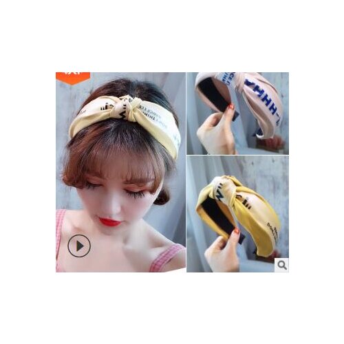 30pcs/lot DIY Multi Simple Chiffon Letters BINDING Head Band Wide Tie Knot HeadBands Hair Styling Tools Accessory HA1125