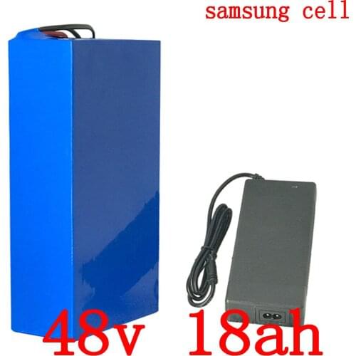 48V 1000W 2000W battery pack 48v 18ah electric bike battery 48v 18ah lithium battery use samsung cell with 50A BMS+5A charger
