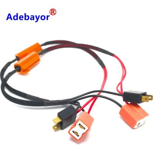 2pcs H7 50W 6Ohm Car LED DRL Fog Turn Singal Load Resistor Canbus Error Free Wiring Canceller Decoder Adebayor car accessories