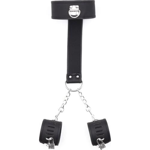 BDSM Bondage Restraint Bondage Fetish Slave Handcuffs & Collar Adult Erotic Games Sex Toys for Couples Woman Sex Products