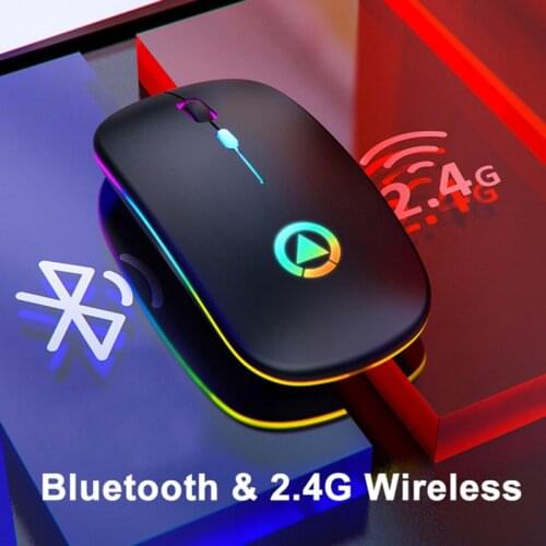 Wireless Mouse Bluetooth Rechargeable Mouse Wireless Computer Silent Mause LED Backlit Ergonomic Gaming Mouse For Laptop PC